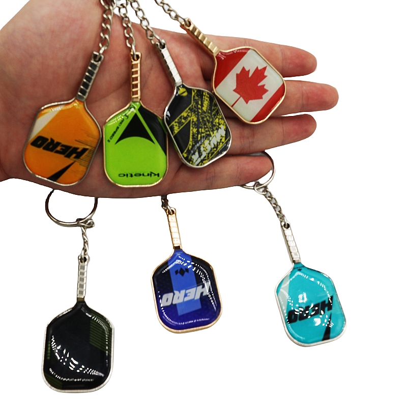 Wsnbwye Llaveros Bag for Padel Racket Gift Anime Sublimation Fan DIY Rubber Silicone Padel Racket Kid Keychain