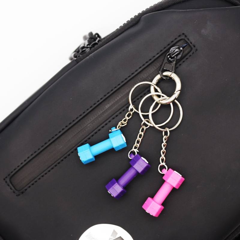 Wsnbwye Llaveros Color Weight Plates Gift Anime Sublimation Fan DIY Barbells Plate Rack Metal Grip Weight Plates Keychain