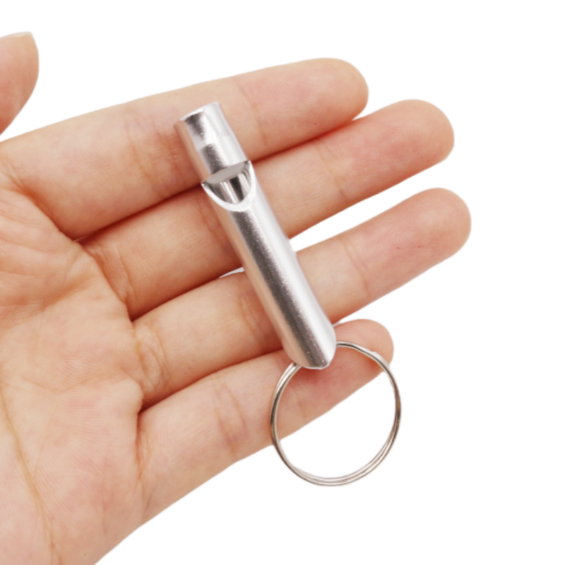 WSNBWYE Multiple Colors Cheap Security Whistle Aluminium Alloy Whistle Keychain For Outdoor Camping