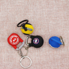 Wsnbwye Keyring Fitness Sports Equipment 3d LED Anime Fan Gift Key Organizer Barbell Dumbbell Rubber Bead Keychain