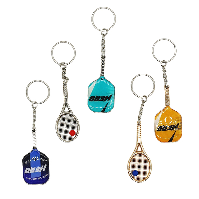 Wsnbwye Llaveros Bag for Padel Racket Gift Anime Sublimation Fan DIY Rubber Silicone Padel Racket Kid Keychain