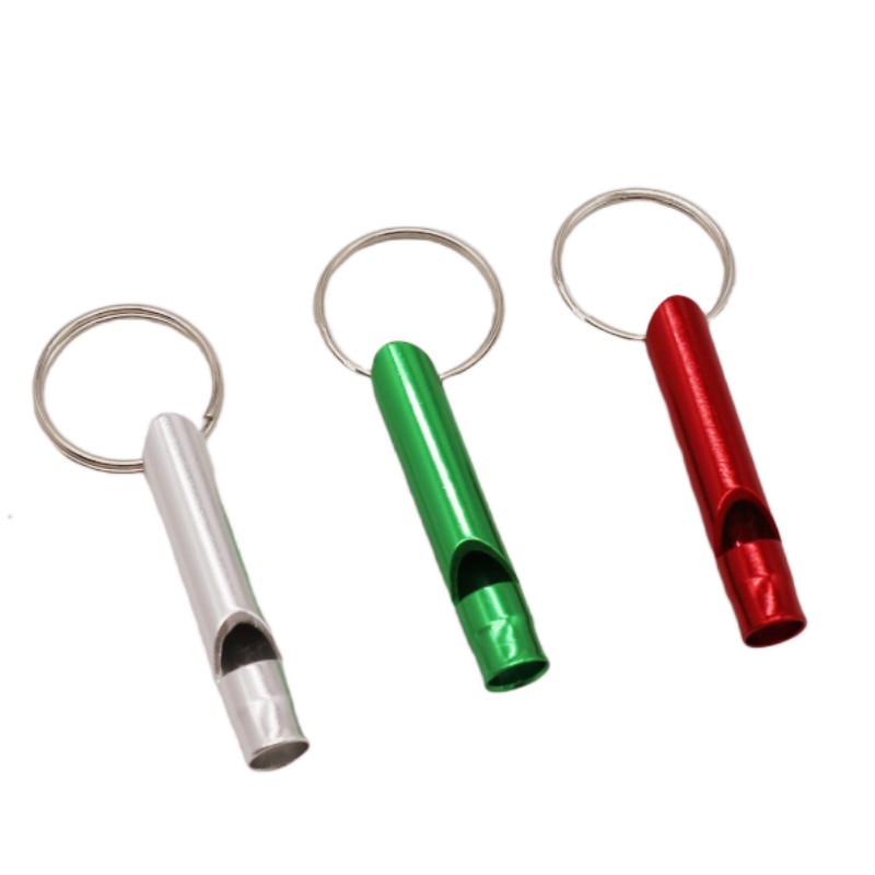 WSNBWYE Beautiful Aluminum Whistle Design Logo Keychain Gift Car Key Chain With Metal Key Ring