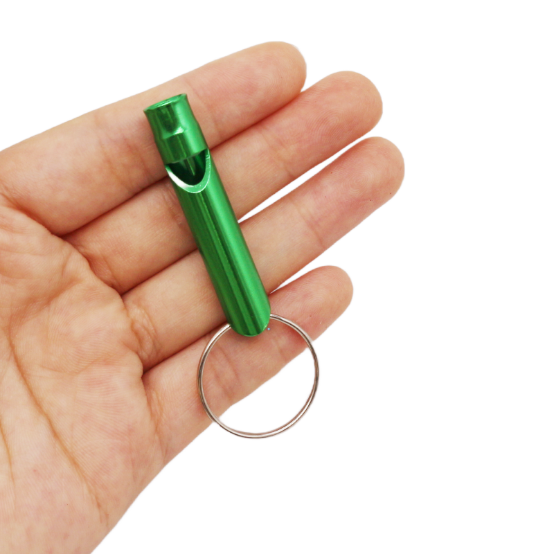 WSNBWYE Outdoor Security Survival Safety Metal Keychain Aluminum Alloy Whistle Sports Dog Trainin