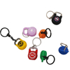 Wsnbwye Keyring Fitness Sports Equipment 3d LED Anime Fan Gift Key Organizer Barbell Dumbbell Rubber Bead Keychain