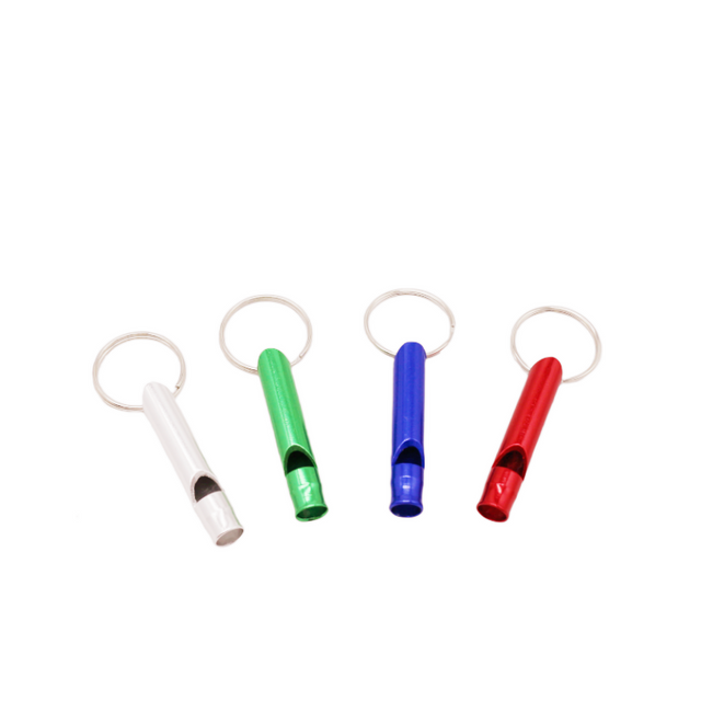 WSNBWYE Outdoor Security Survival Safety Metal Keychain Aluminum Alloy Whistle Sports Dog Trainin