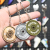 Personalized Blank Metal Keychains Strength Sports Barbell Dumbbell Charm Fashion Jewelry Pendant Keyring Gifts For Man