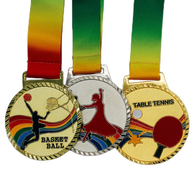 Wholesale Gold Award Martial Arts Medals Unique Design Custom Logo Spinner Sport Medallion Metal Football Medal