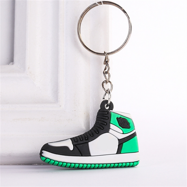 2D 3D Mini PVC Sneaker Key Chains Custom Key Chain Accessories Basketball Shoe Model Rubber Key Chains