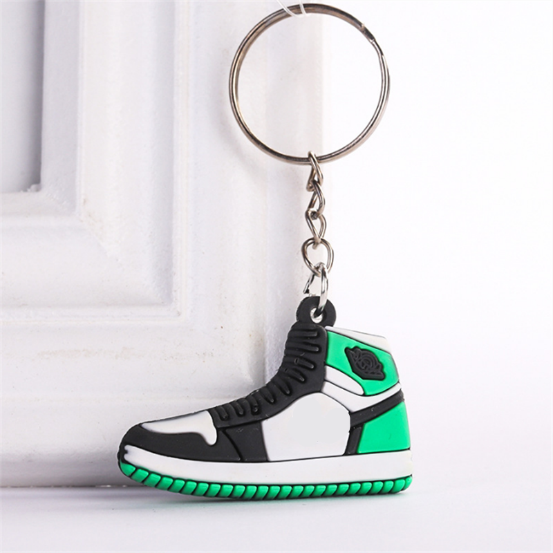 2D 3D Mini PVC Sneaker Key Chains Custom Key Chain Accessories Basketball Shoe Model Rubber Key Chains