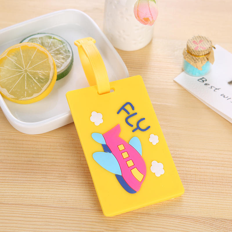 High quality fashion design personalized silicone rubber bag luggage tag