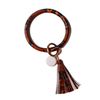 Bracelet With Tassel Hand Chain Bracelet Big Key ring PU Leather Wristlet Keychain Bracelet