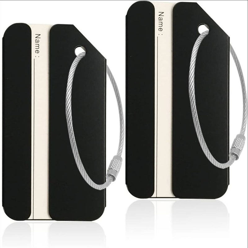 Amazon Hot Sale Luggage Tags Metal Custom LOGO Metal Sublimation Luggage Tag Metal Bulk Luggage Tag