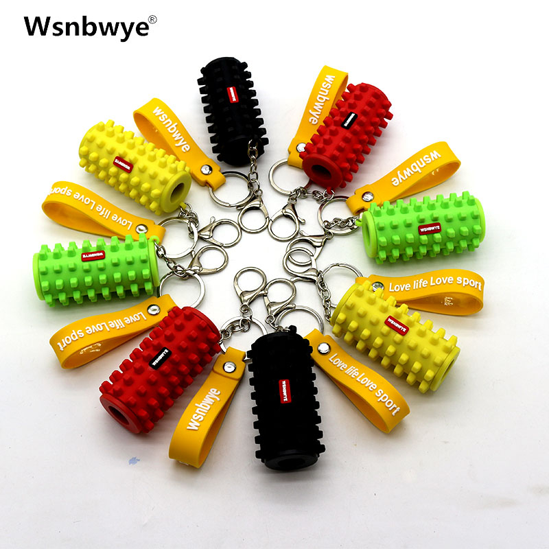 Wsnbwye Gift Anime 2 in 1 Foam Roller Foam Roller Kit Fan DIY Business Designer Bamboo Foam Roller Keychain