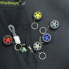 High Quality 3D Soft Racing Wheel Keychains Customized Designer Color Gift Business Rubber Automobile Tire-shaped Key Ring Wheel Tyre Keyring Rubber Keychain