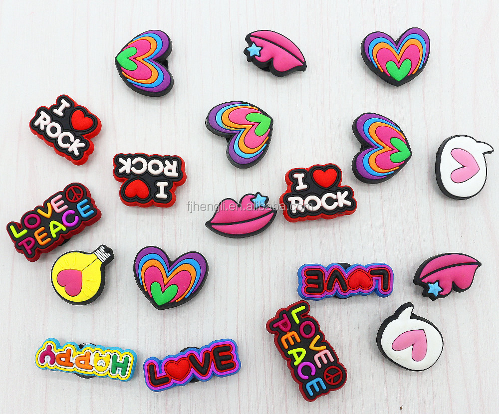 Customized wholesale factory 3D lovely soft PVC fruit shoe clip