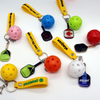 3D mini racket keychain Llaveros carbon resin gift custom logo enamel paddle accessories shovel pickpocket keychain