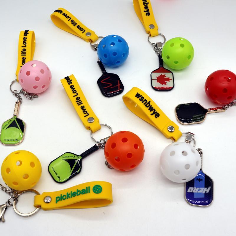 The vibrant Pickball keychain fills your daily life with a sporty vibe