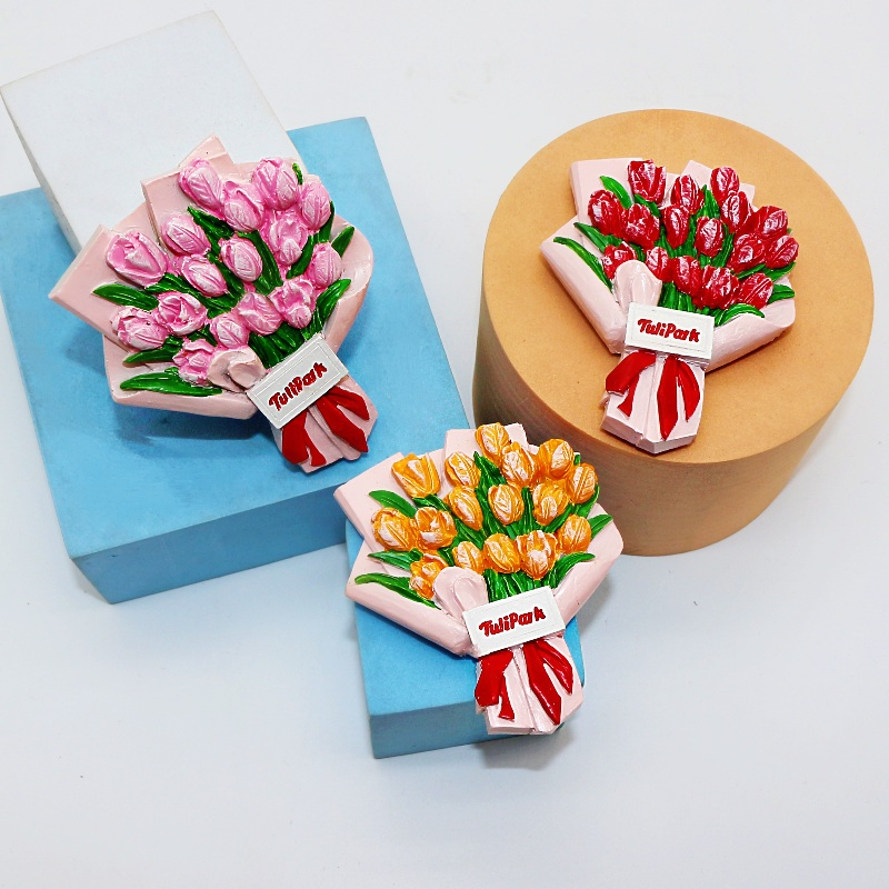 Winsnbwye promotion NFC refrigerator with European resin refrigerator door magnetic strip 3D travel souvenir