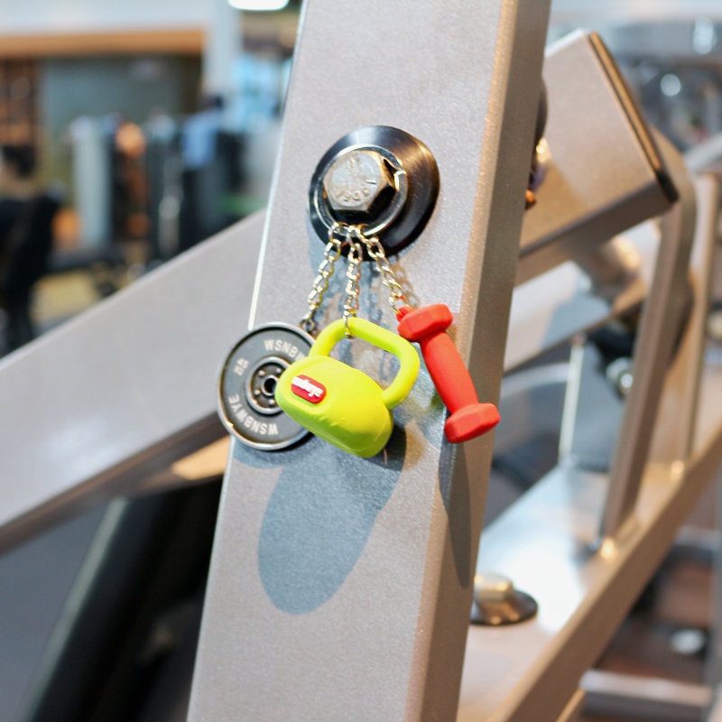 16kg Dumbbell Keychain Dumbbell Gym 3D Llaveros High Quality Dumbbell Mold Keychain 1kg Pink Wholesale Kettle Bell 16kg Dumbbell Keychain