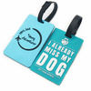 Custom Words Rectangle Soft PVC Custom Luggage Tag
