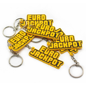 Personalized Design Phrase Rubber Keychain Custom