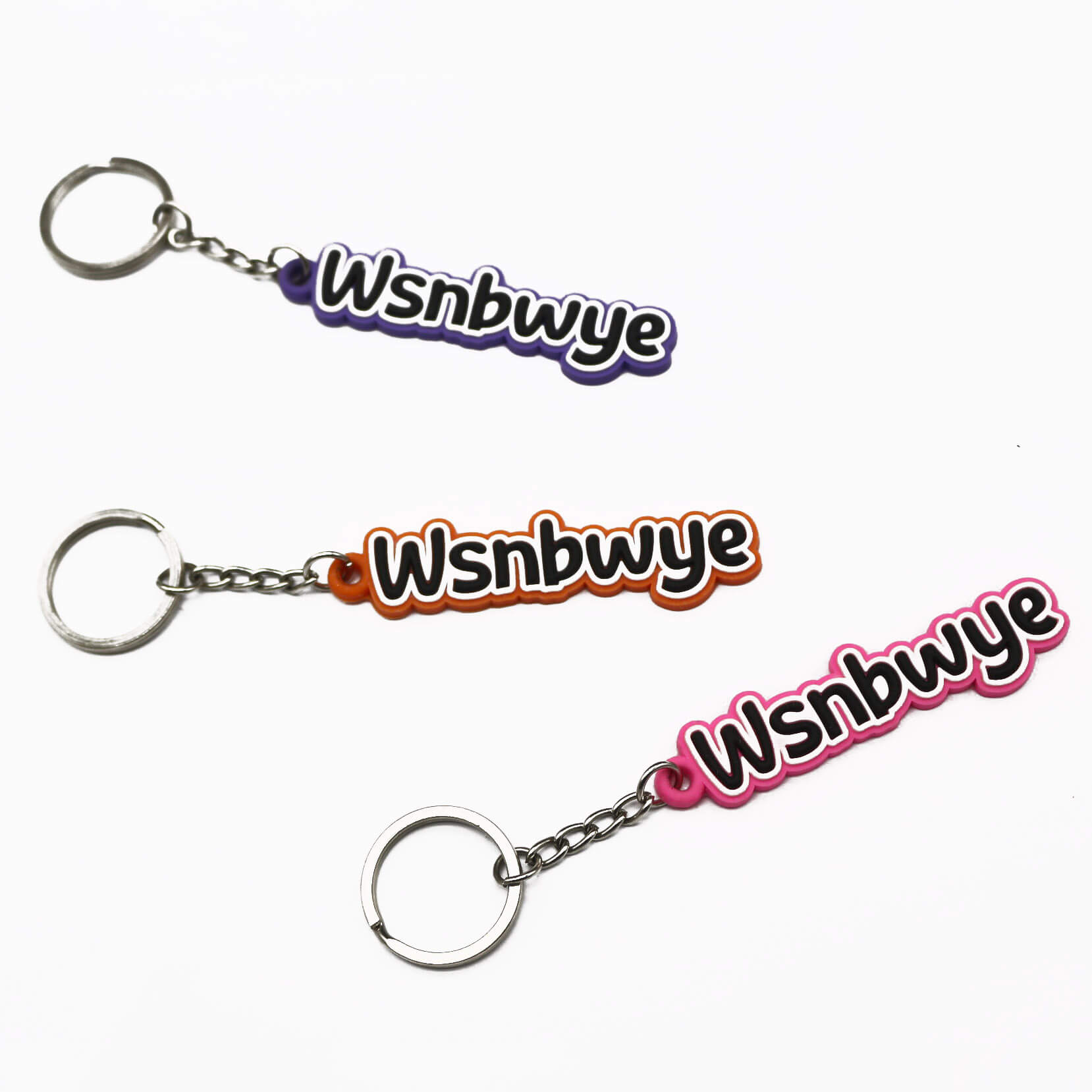 WSNBWYE Custom Made 2d Neoprene Pop Keychain