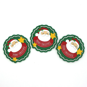 Santa Claus Coaster Christmas Ornament Coaster