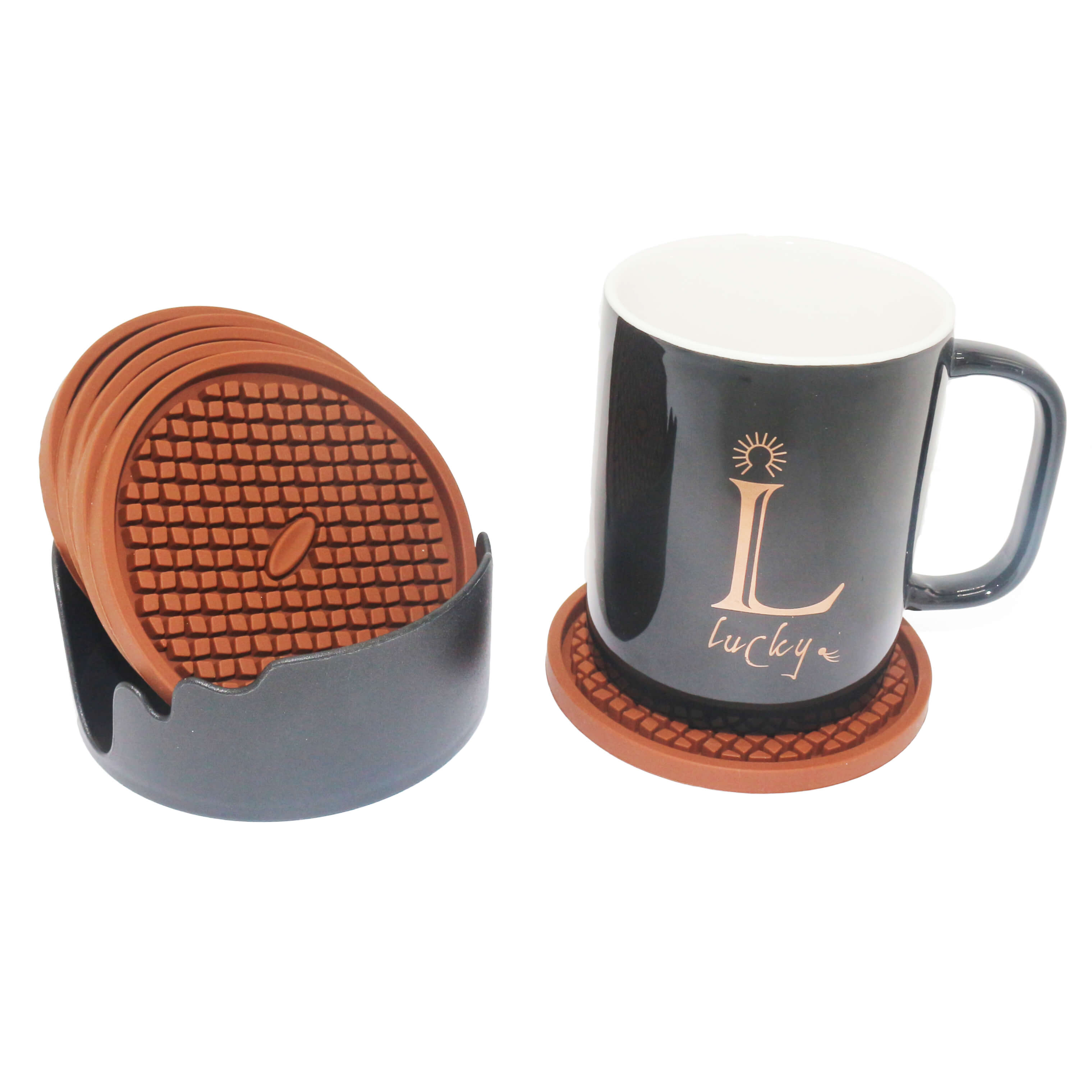 Custom Silicone Solid Simple Coaster Spot