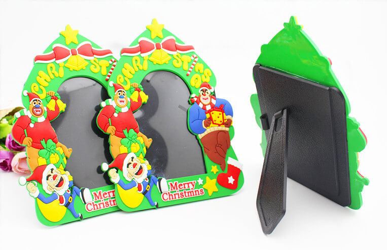 Christmas Series Plastic Promotional Gifts 3D Pvc Photo Frames