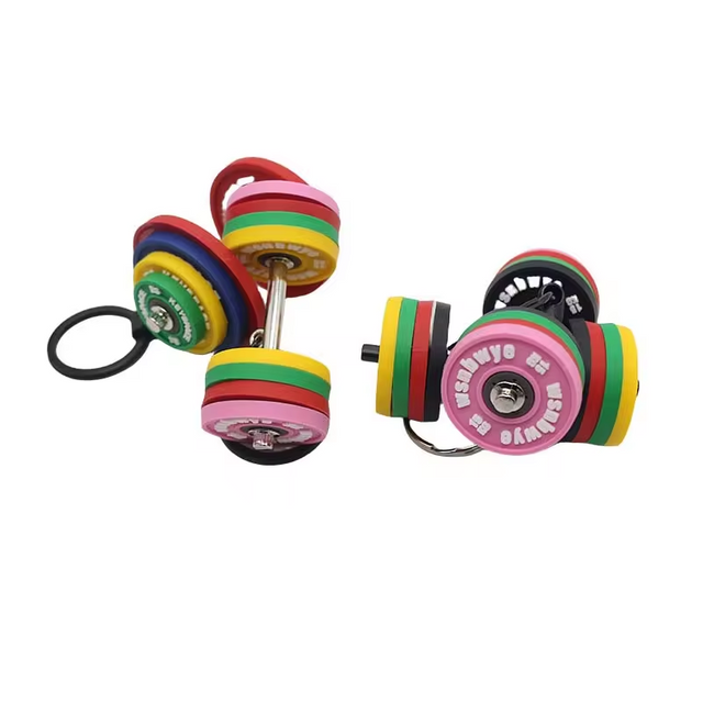 Wsnbwye Gift Anime 1 Pound Dumbbell Weights Fitness Gym Fitness Equipment Adjustable Dumbbell Bar Key Chain