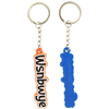 Personalized Creative 2d 3d Letter Key Chain Custom Logo PVC Keychains Soft Rubber Key Chains