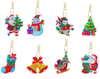 Double-sided Post Drill Owl Crystal Drill 5D Diamond Painting Keychain Kit Spot DIY Acrylic Keychain