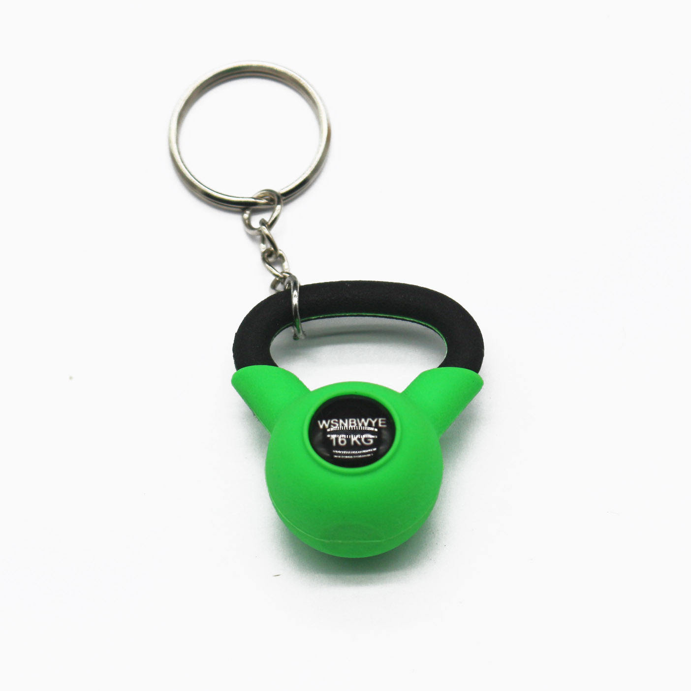 PVC 3D Kettlebell Ball Keychain Rubber Key Chains Custom Logo llavero 3D