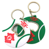 Newest custom made beer keychain bottle opener with soft PVC coated