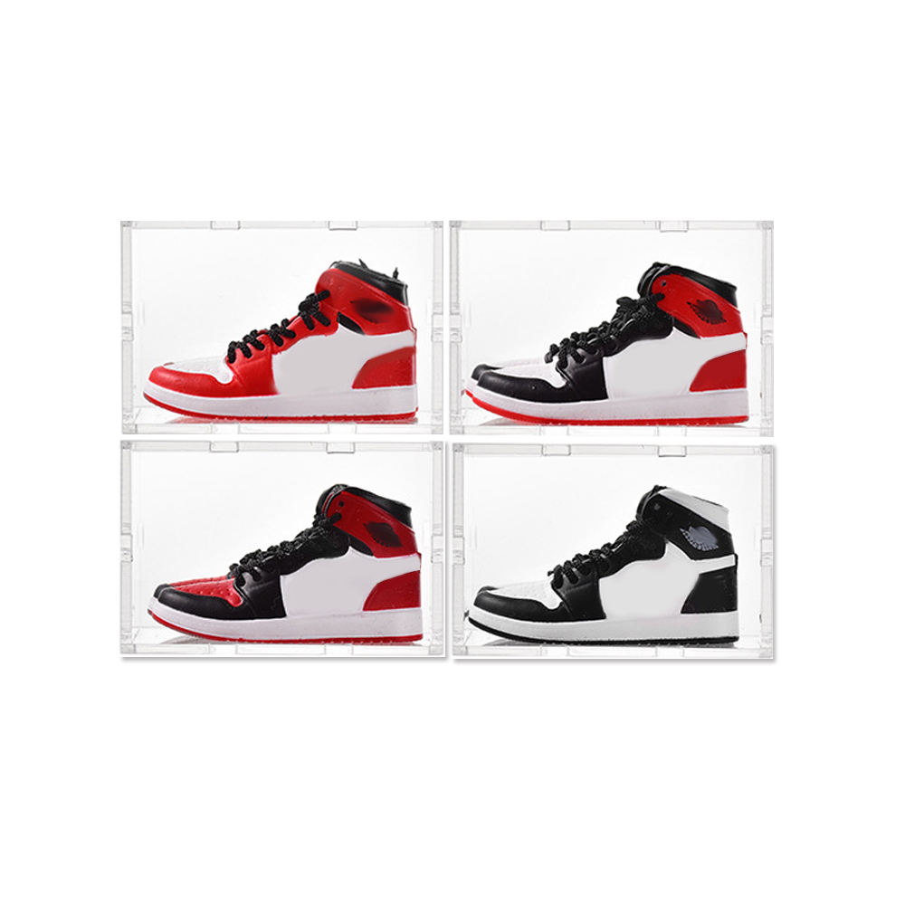 high quality custom designer sneaker key chain new model minin basketball sneakers sets with box keychains