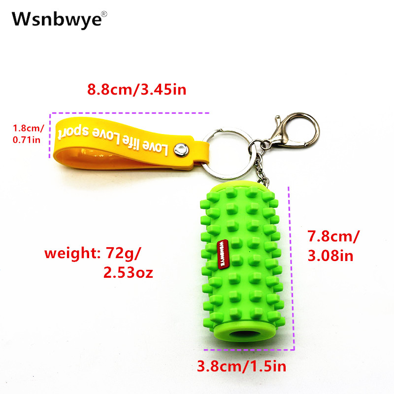 Wsnbwye Foam Roller Coating Gift Anime Fan DIY Business Designer Textured Foam Roller Machinery Massage Keychain