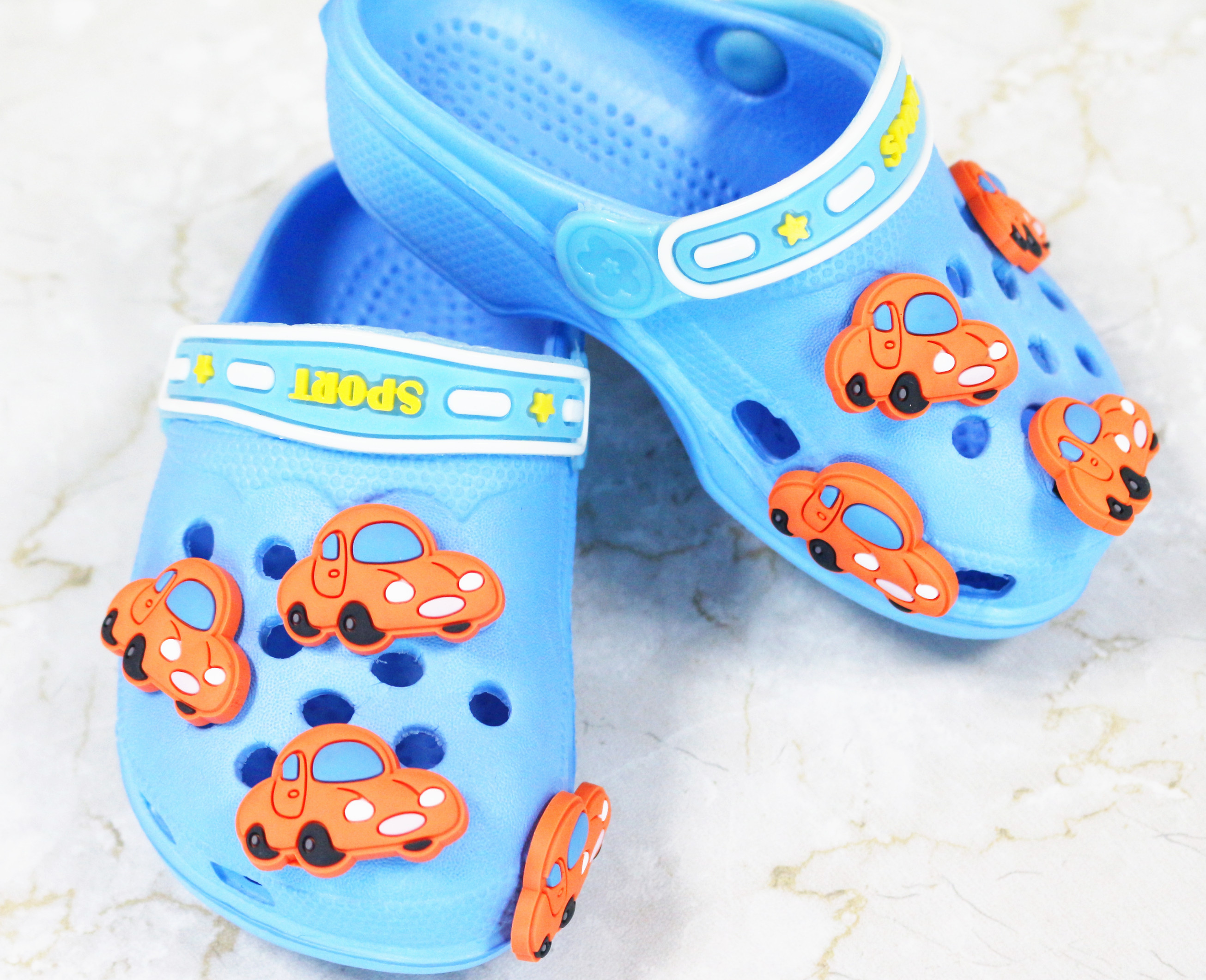 Customized wholesale factory 3D lovely soft PVC fruit shoe clip