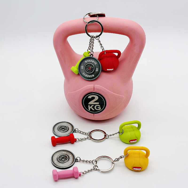 Foam Dumbbell Gym 3d Adjustable Dumbbell 45kg Keychain 1kg Llaveros Dumbbell Keychain