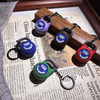 Wsnbwye Colorful fashion sports wind rubber kettlebell key chain Creative muscle strong fitness weight Outdoor keychain for display gift backpack pendant