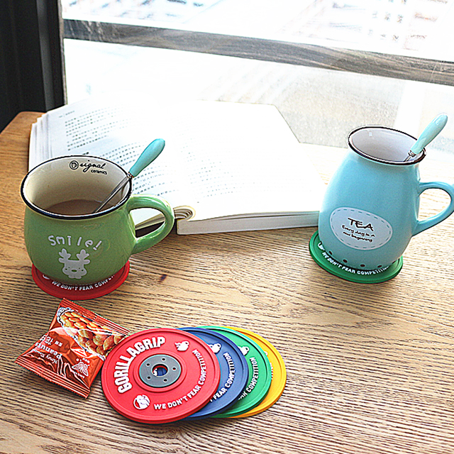 Beer Mat Board Coaster 3D Mini Barbell Drink Coaster