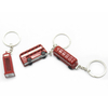 Vintage Bus Phone Booth 3D Metal Keychain