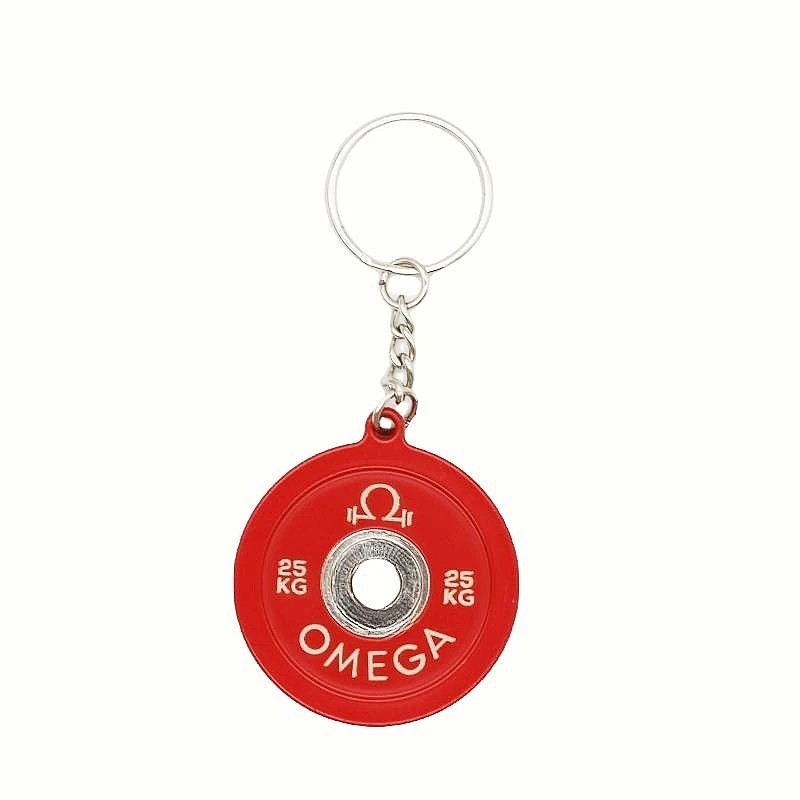 Wsnbwye Bumper Plates Holder DIY Sublimation Anime 3D Llaveros CHAVEIRO 2.5kg Weight Plates Techno Gym Key Chain