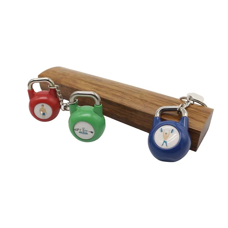 Wsnbwye Stainless Steel Kettlebell Llaveros Anime Sublimation DIY CHAVEIRO Metal Digital Business Card Keychain