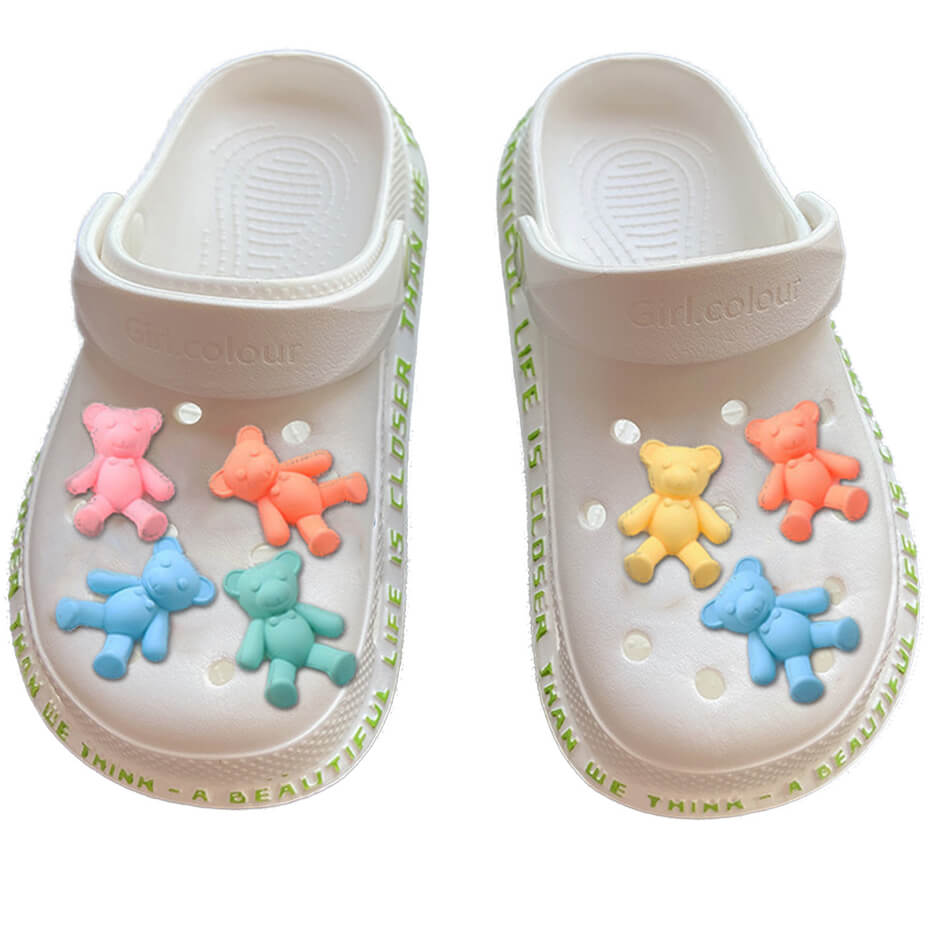 Wholesale Vendor Bear Series Hole Shoes Charms