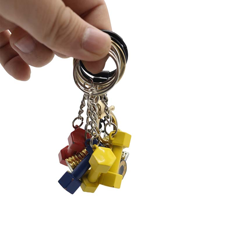 Wsnbwye Dumbbells Steel Chrome Anime Sublimation DIY CHAVEIRO Metal Life Fitness Dumbbell Keychains