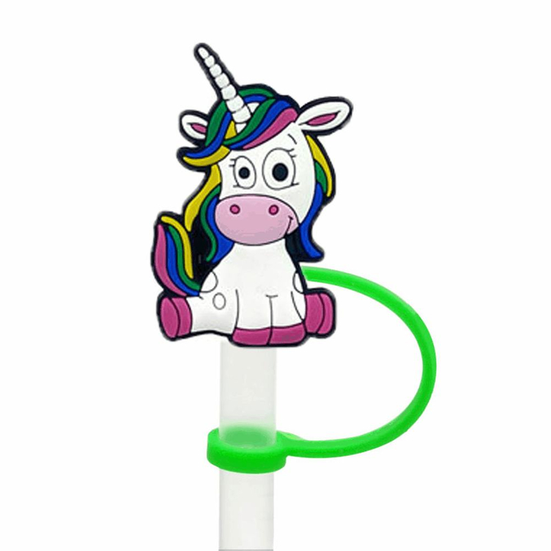 Straws Plugs Drinking Tips Silicone Straw Cover Tips brand avocado sunflower straw topper