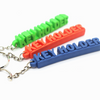 2d 3d Solid Letter Key Chain Custom Logo Rubber Keychains Soft PVC Keychain