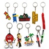 Personalized Creative 2d 3d Letter Key Chain Custom Logo PVC Keychains Soft Rubber Key Chains
