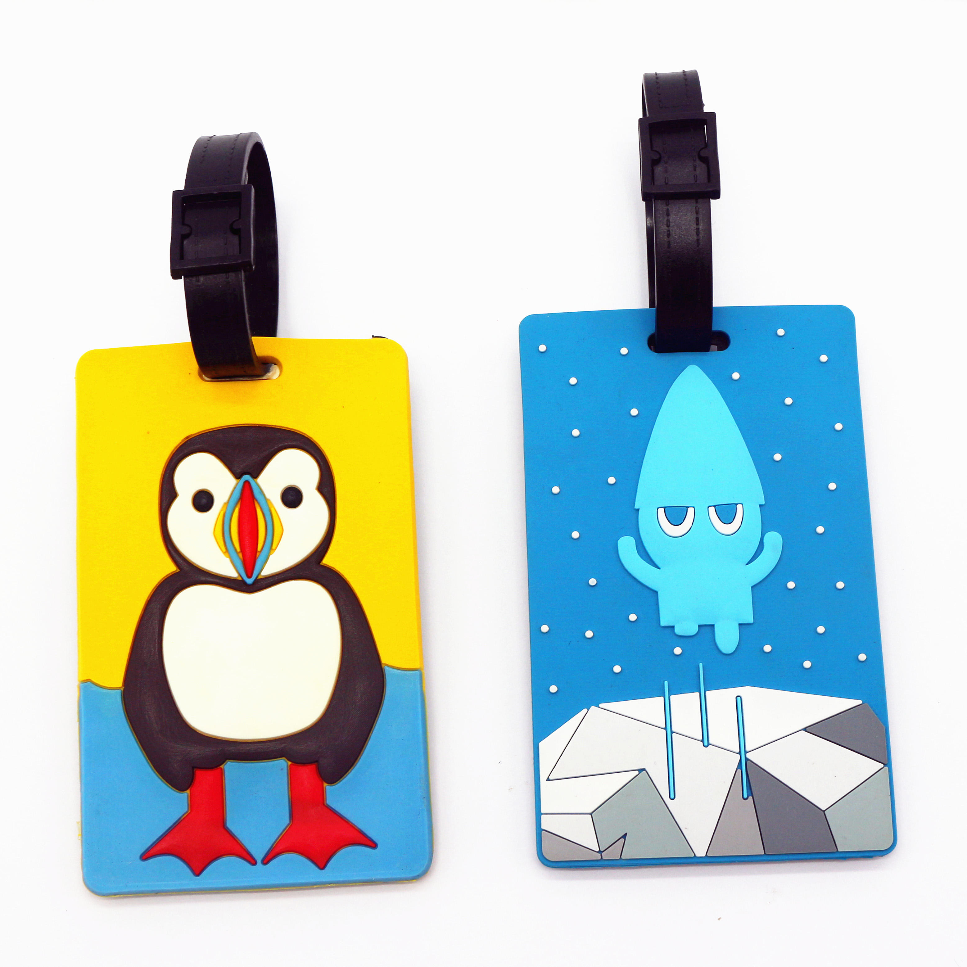 High quality fashion design personalized silicone rubber bag luggage tag