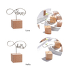 Creative Round Wooden Note Picture Frame Clip Table Number Wedding Photo Holder Photo Clip Memo Name Card